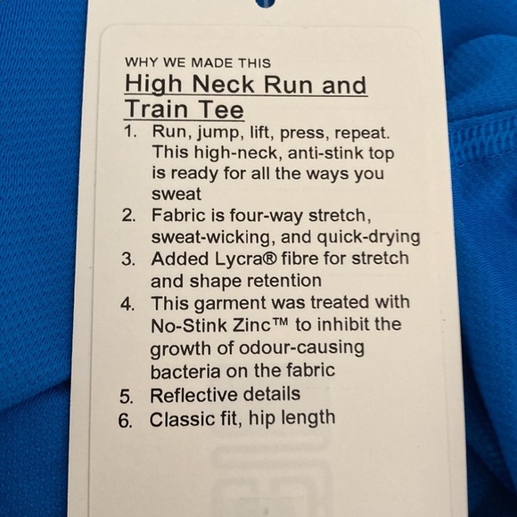 Lululemon high neck run and train tee BNWT - Picture 7 of 7